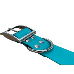 Collier pour Chien Teal en matière BioThane®, Largeur 38mm , taille S