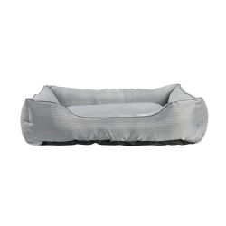PANIER RECTANGULAIRE IMPERMEABLE ET ANTIDERAPANT ARGENT 75x58x19cm