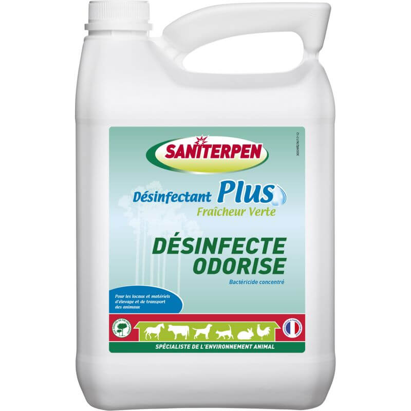 SANITERPEN Désinfectant Plus Fraicheur Verte 5L