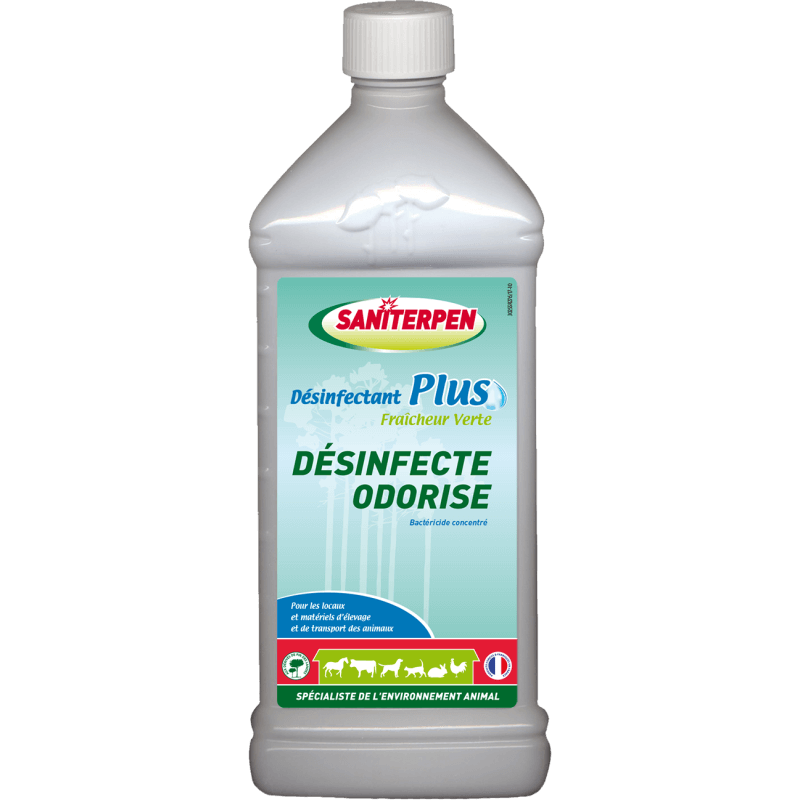 SANITERPEN Désinfectant Plus Fraicheur Verte 1L