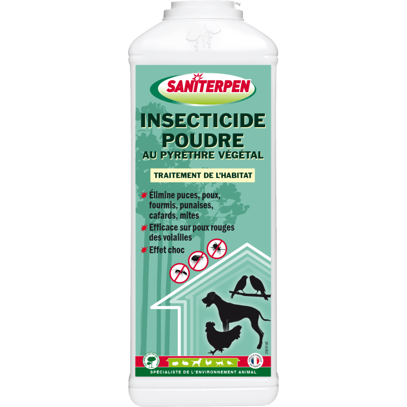 SANITERPEN Insecticide Poudre au Pyrèthre Végétal 500G