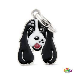 Médaille Friends Cocker noir et blanc