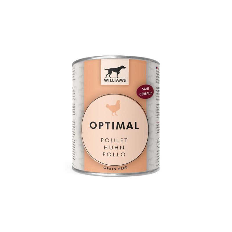 WILLIAM'S OPTIMAL POULET 800gr pour chien
