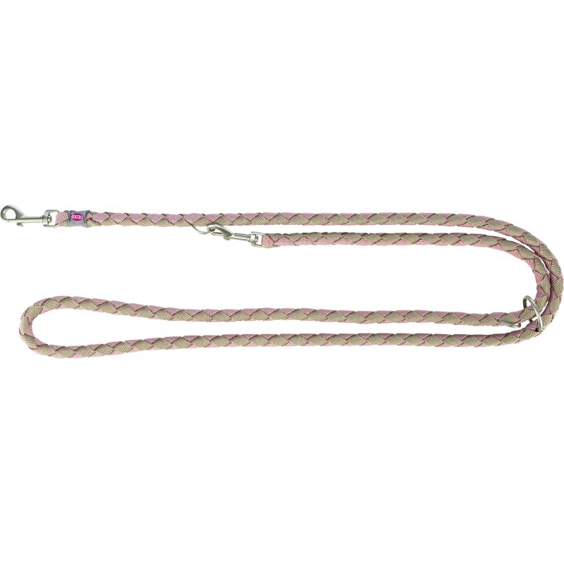 laisse Cavo réglable, S–M: 2,00 m/Diamètre 12 mm, blush/sable