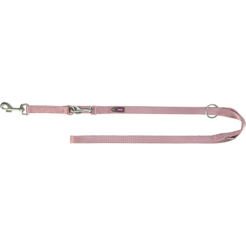 laisse Premium réglable, XS–S: 2,00 m/15 mm, blush