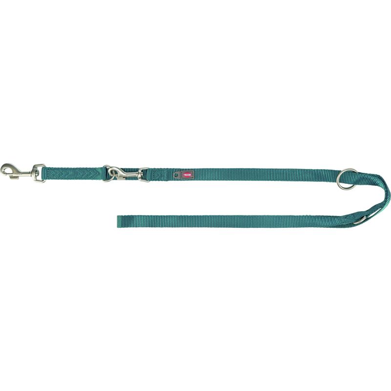 laisse Premium réglable, L–XL: 2,00 m/25 mm, pétrole