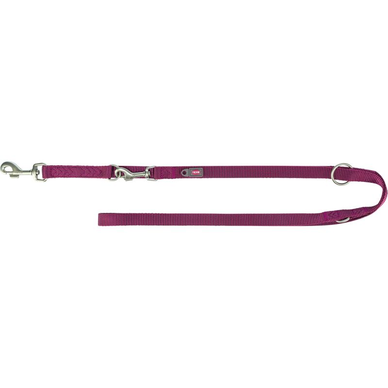 laisse Premium réglable, XS: 2,00 m/10 mm, sangria