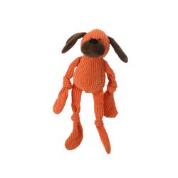 JOUET PELUCHE CHIEN ORANGE 36cm