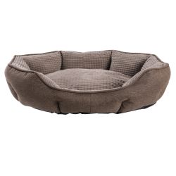 PANIER OVALE SOFT MARRON 70x65x18cm