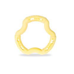 JOUET CHIEN TPR ANNEAU YELLOW VANILLA 21cm