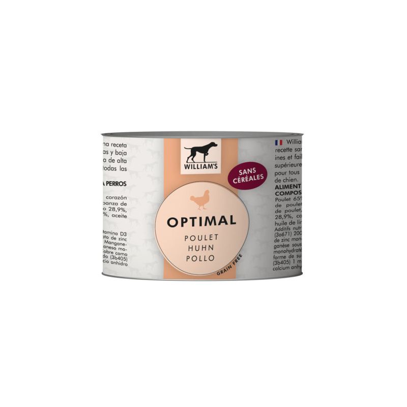 WILLIAM'S OPTIMAL POULET 200gr pour chien