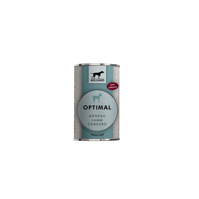 WILLIAM'S OPTIMAL AGNEAU 400gr pour chien