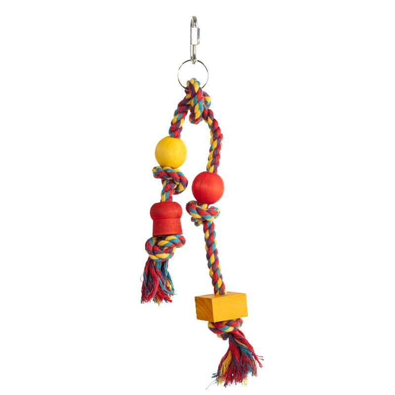 SUSPENSION DOUBLE CORDES PERRUCHES