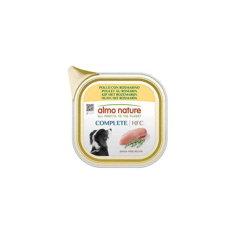 ALMO CHIEN HFC COMPLETE POULET AU ROMARIN 150gr