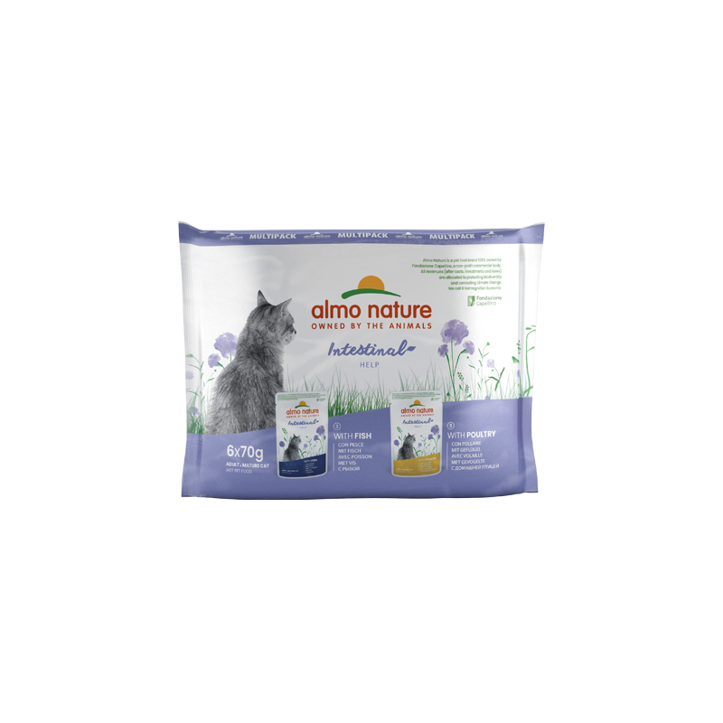 ALMO CHAT HOLISTIC FONCTIONNEL DIGEST POISSON/VOLAILLES 6x70gr