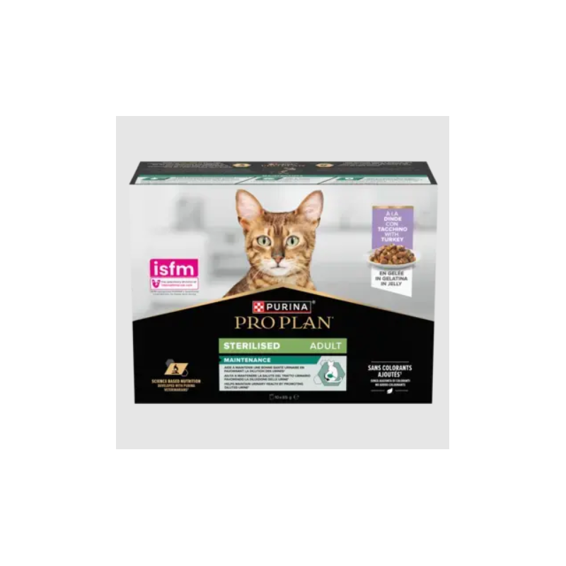 PROPLAN ADULTE STERILISE MAINTENANCE DINDE EN GELEE 10x85gr