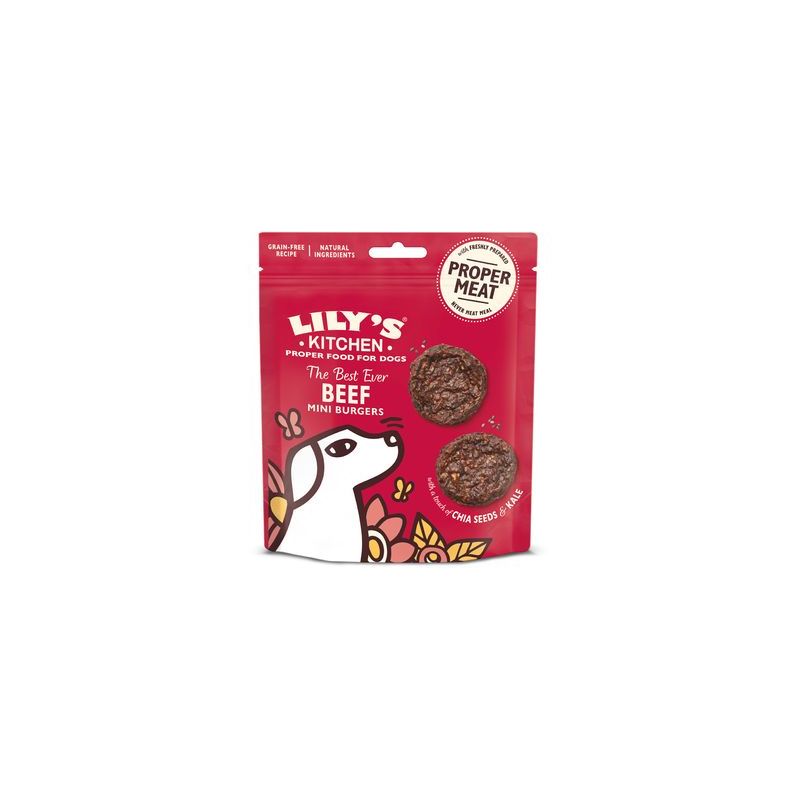 LILY'S KITCHEN CHIEN BURGERS AU BOEUF 70gr