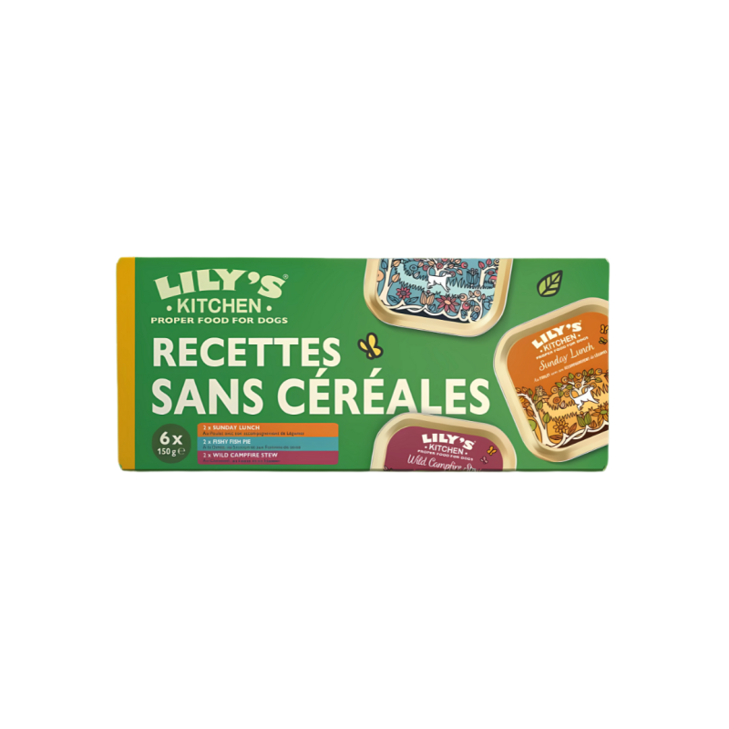 LILY'S KITCHEN CHIEN RECETTES SANS CEREALES 6x150gr