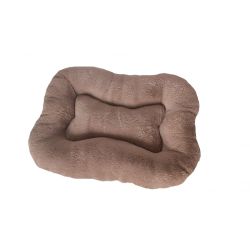 COUSSIN OVALY TAUPE 60x38cm
