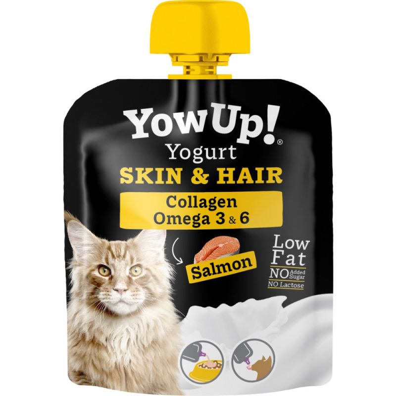 YOWUP PEAU & POIL SAUMON POUR POUR CHAT 85gr