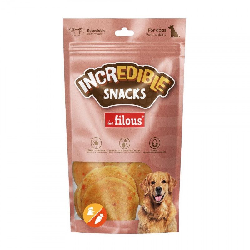 FRIANDISES CHIPS DE POULET & CAROTTE 100gr