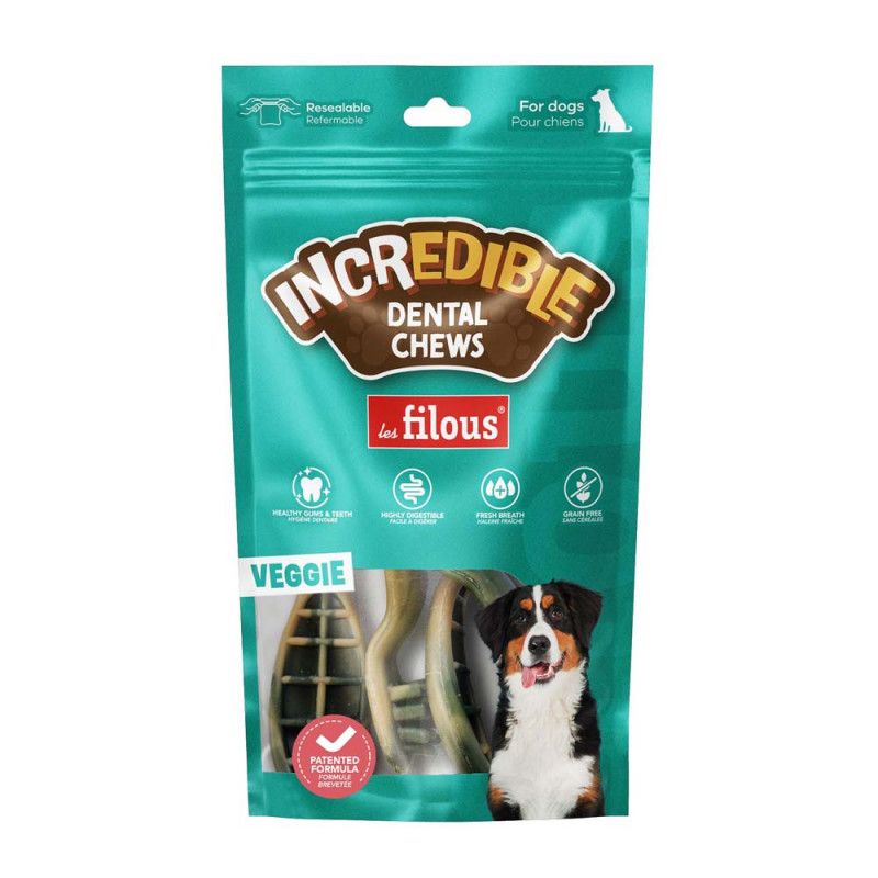 FRIANDISE BROSSE A DENTS VEGETARIENNE M x4