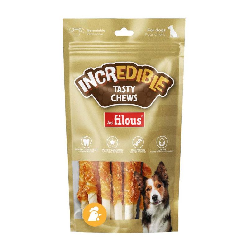 FRIANDISE TWISTER BLANC AU POULET 12.5cm x10
