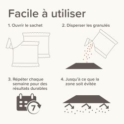 REPULSIF EN GRANULES KEEP OFF Outdoor pour chiens et chats 2x200gr
