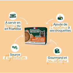 EQUILIBRE BRIQUE 90gr CHAT SAUCE POULET CHEDDAR NEW