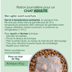 EQUILIBRE BRIQUE 90gr CHAT SAUCE CREMEUSE SAUMON NEW