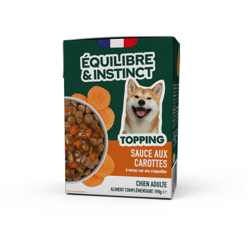EQUILIBRE BRIQUE 190gr CHIEN SAUCE AUX CAROTTES NEW