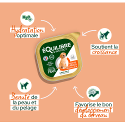 EQUILIBRE BARQUETTE 150G CHIOT VOLAILLE