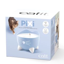 FONTAINE CHAT PIXI BLEUE