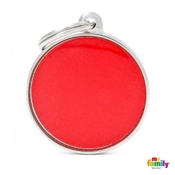 Médaille Reflective grand cercle rouge