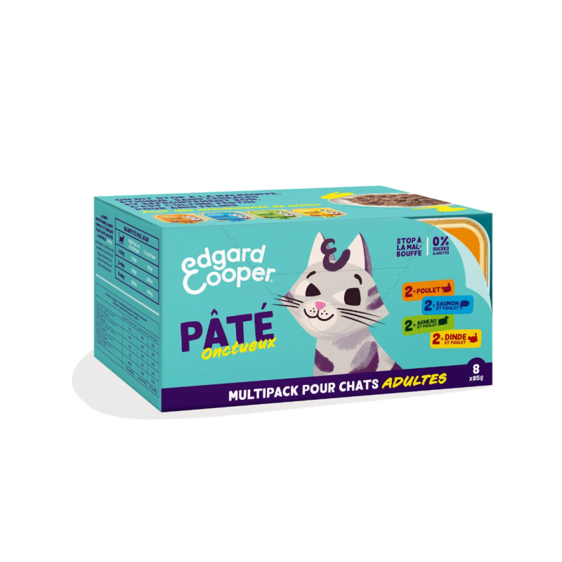 MULTIPACK PATEES 8x0.085kg pour chat