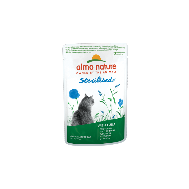 ALMO CHAT HOLISTIC FONCTIONNEL STERIL THON 70gr