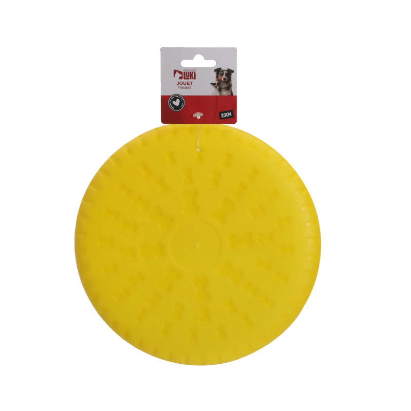 JOUET FRISBEE ASSORTI JAUNE ROUGE BLEU VERT 90gr 23 cm