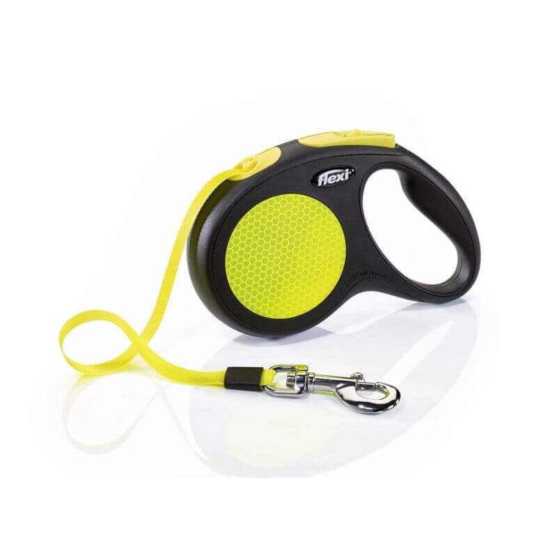 Laisse rétractable Flexi New Neon Sangle 5m