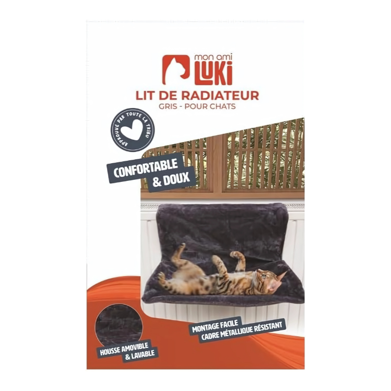 LIT DE RADIATEUR GRIS 50x30cm