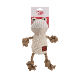 JOUET PELUCHE & CORDE FORME CANARD MOUTON & GRENOUILLE 30cm