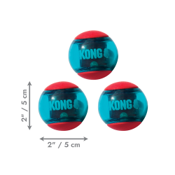 KONG SQUEEZZ ACTION BALL RED MD