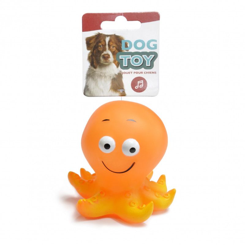 VINYL SEA TOY 2 ASSORTED ITEMS: STARFISH 12cm/OCTOPUS 10cm