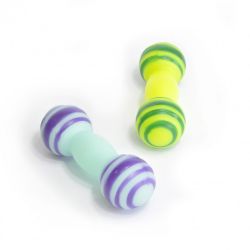 XS VINYL DUMBBELL 11cm2 ASSORTED COLOURS