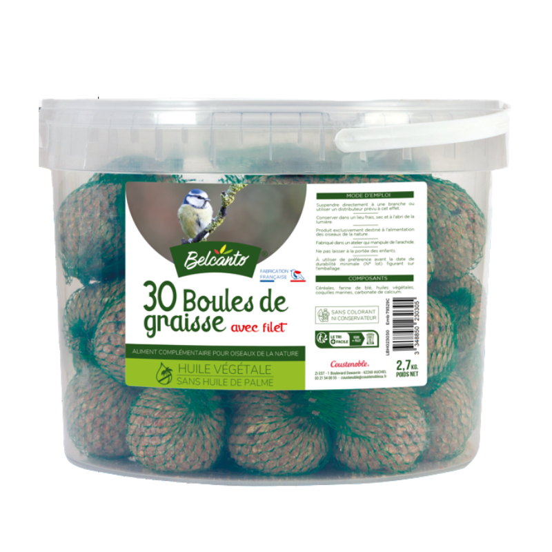 BOULES DE GRAISSE 30x90gr en seau
