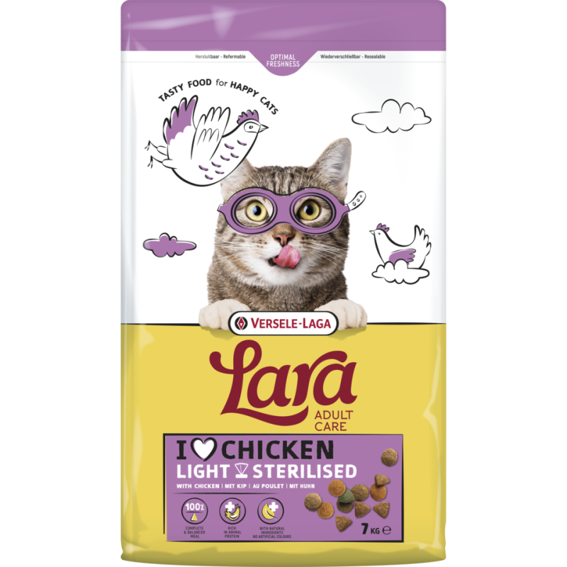 LARA ADULT STERILIZED POULET 7 Kg