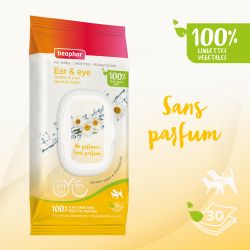 LINGETTES VEGETALES OREILLES & YEUX x30