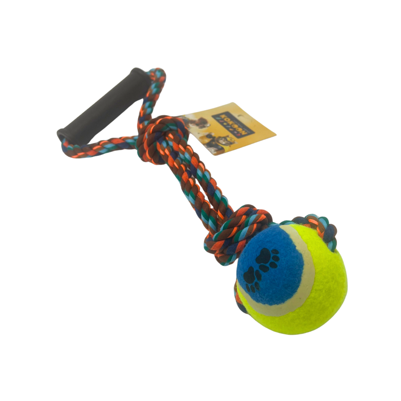 JOUET CORDE TRACTION BALLE 88cm