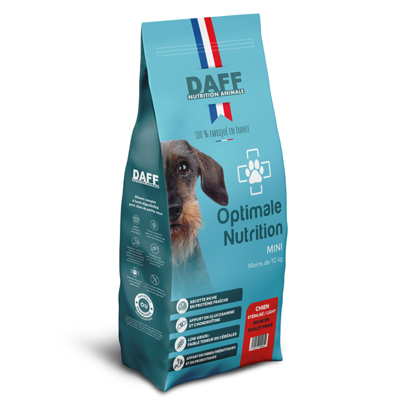 DAFF OPTIMALE CHIEN MINI STERI LIGHT Poulet 7 Kg