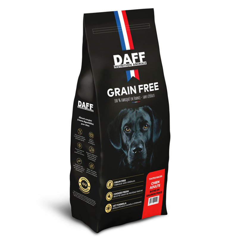 DAFF GRAIN FREE CHIEN ADULTE SAUMON FRAIS 3KG