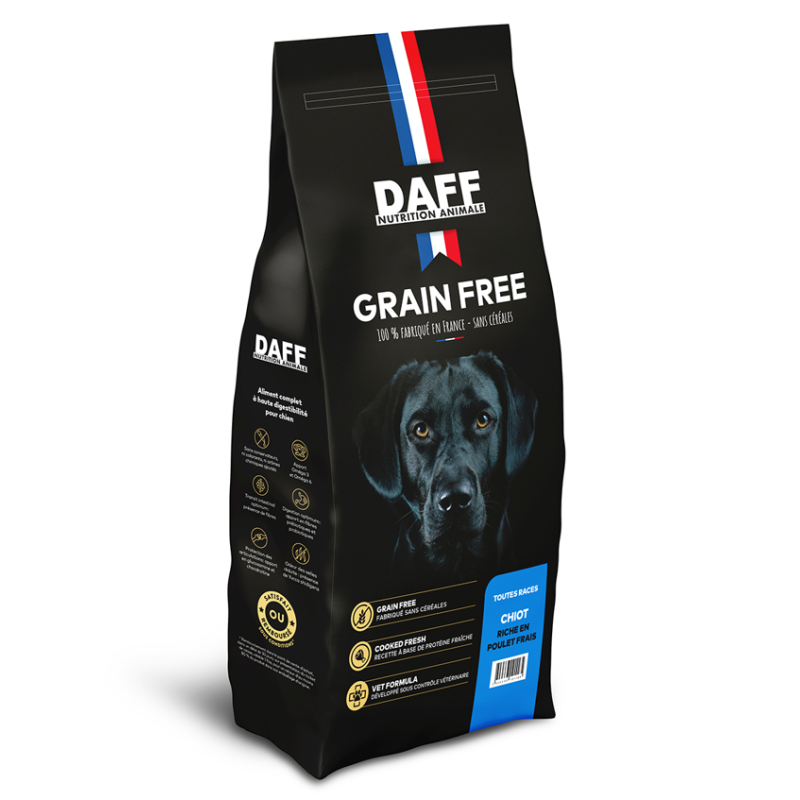 DAFF GRAIN FREE CHIOT POULET FRAIS 3KG